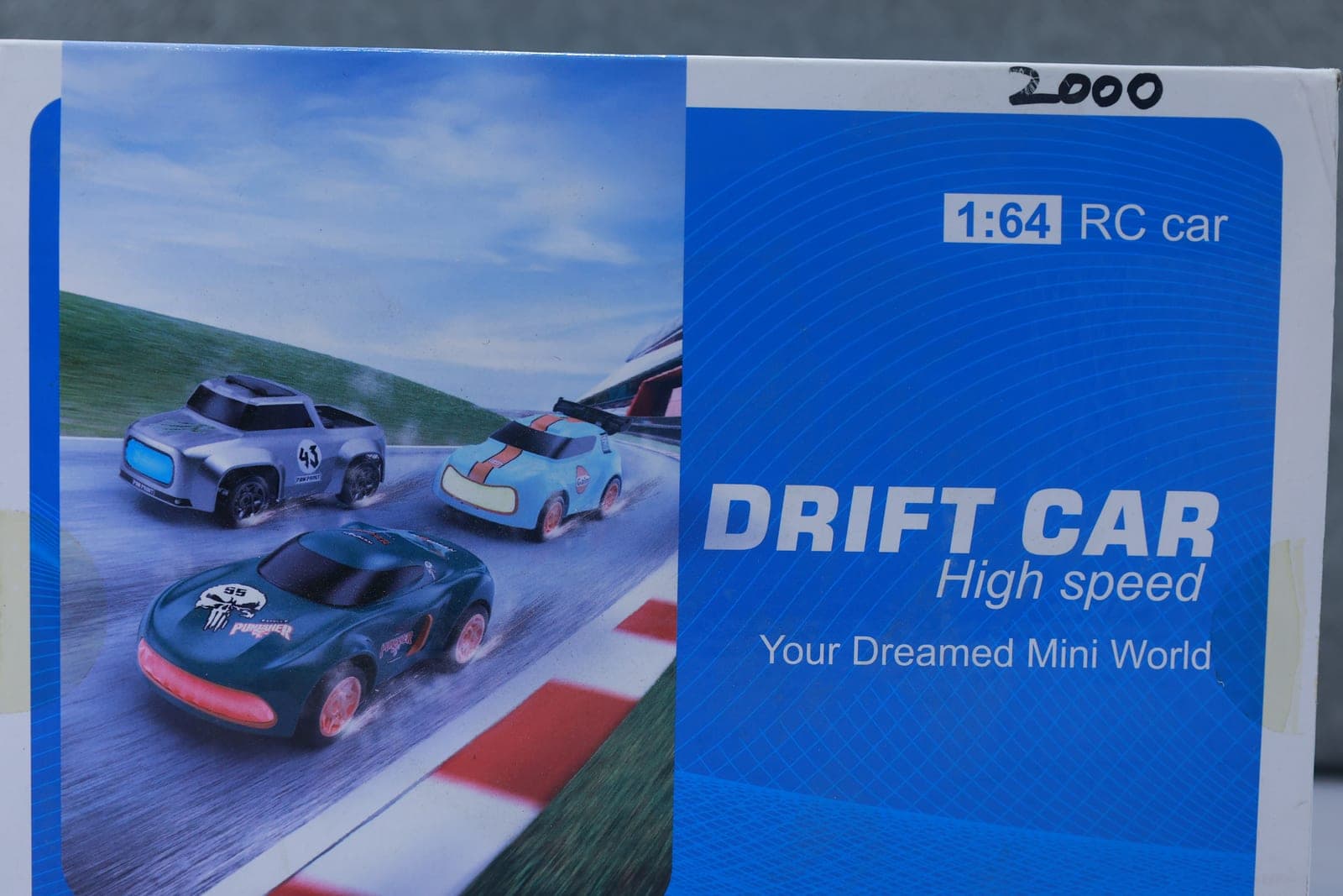 Desktop RC 1:64 Drift Car — Teal Punisher — view 4