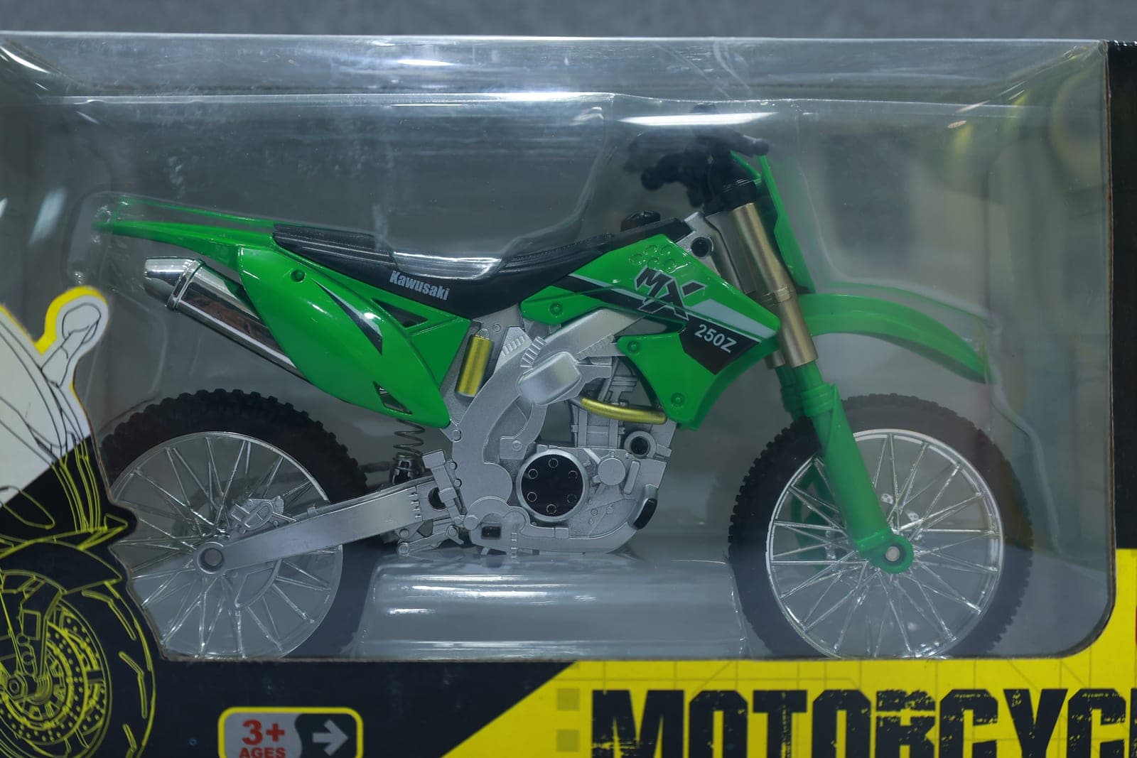 KTRS Enterprise Die-Cast Motocross Dirt Bike 1:10 — Multicolor — view 2