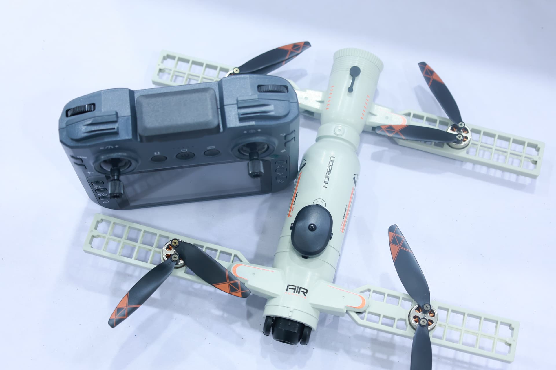 SHRC AE22 WiFi FPV Camera Drone with 4.3-inch LCD Controller — White — view 2