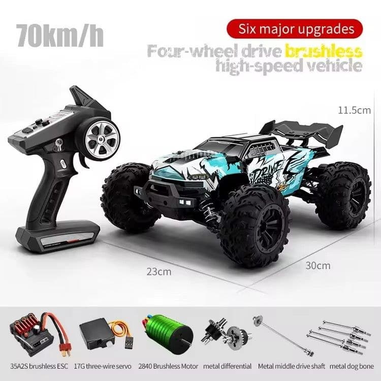 HOSPEED 1/16 4WD Brushless Monster Truck — 70 km/h, 35A ESC + 2840 Motor + Metal Drivetrain, 14+ — view 3
