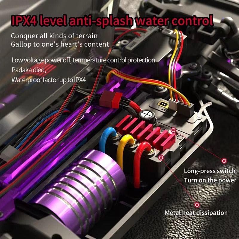 SG Racing SG216PRO "Beast" 1/16 4WD RC Drift Car — 40 km/h, IPX4, 390 Motor, Six-Part Upgrade Kit, 14+ — view 5