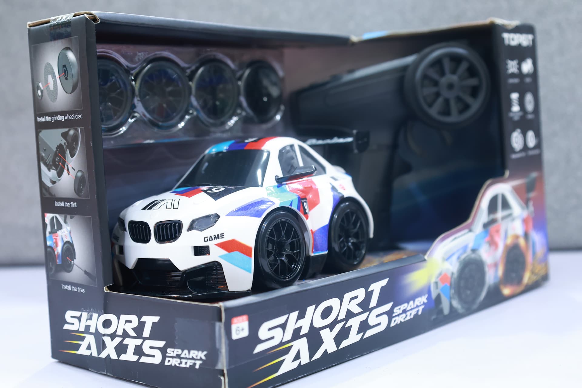 TOPGT Short Axis Spark Drift RC Car — Tail-Drift Sparks, 6+ — view 2