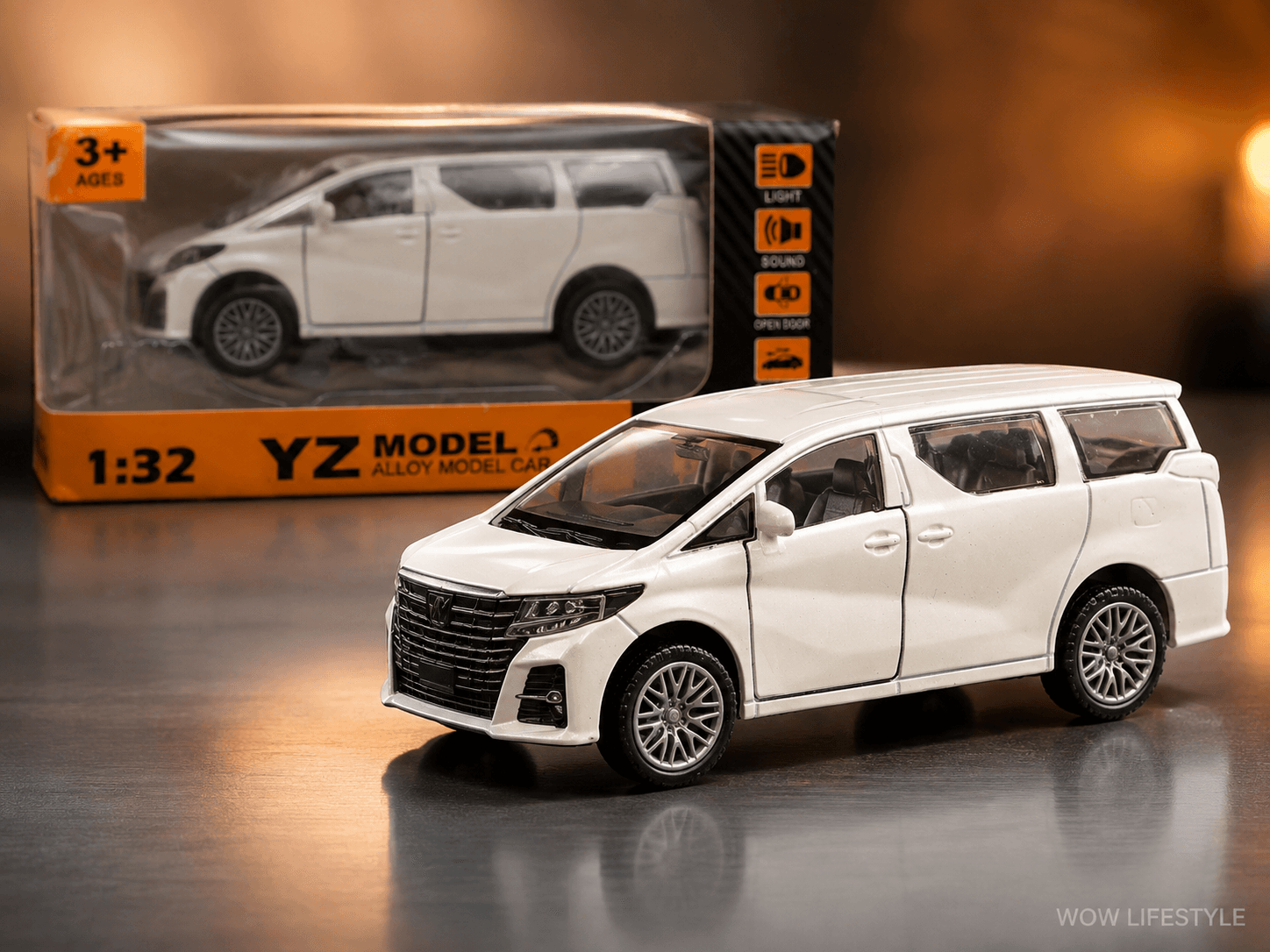 YZ Model 1:32 Alloy Minivan — Light, Sound, Opening Doors, Pull-Back, 3+ — view 5