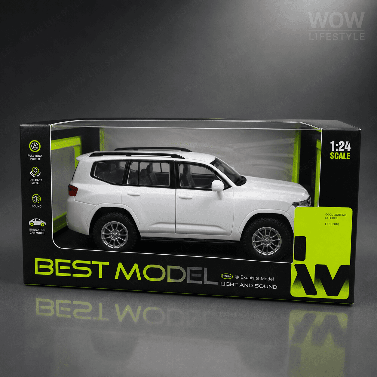 Best Model 1:24 SUV Diecast — Power Drift Inertia, Light & Sound — view 4